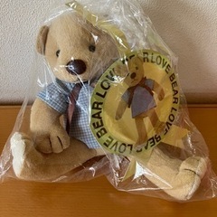 新品　くまぬいぐるみ、のみの画像