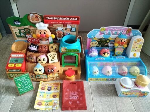 アンパンマン　パン屋さん　アイスクリーム屋さん　セット