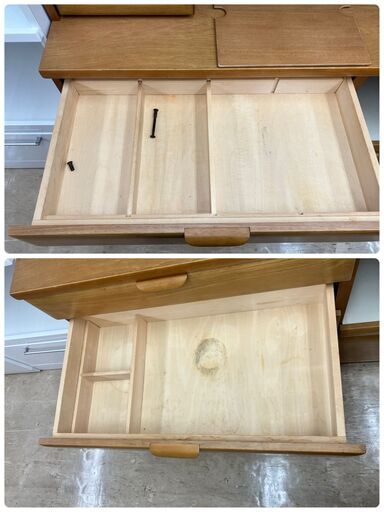 カリモク 2面レンジボード キッチンボード 収納家具 食器棚 No.2889●Karimoku ブランド家具 木目が素敵※現金、クレジ