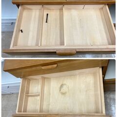 カリモク 2面レンジボード キッチンボード 収納家具 食器棚 No.2889