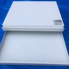 約1万4000円にて購入【美品】スライドテーブル 引き出し付き ステンレス 幅45cm 日本製 調理家電用スライド式テーブル 引き出しスライドテーブル 白の画像