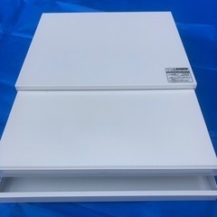約1万4000円にて購入【美品】スライドテーブル 引き出し付き ステンレス 幅45cm 日本製 調理家電用スライド式テーブル 引き出しスライドテーブル 白の画像