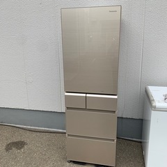 ⭐️ガラストップ⭐️2016年製 Panasonic 411L冷蔵庫 ECONAVI NR-E431GV-N パナソニック エコナビ 日本製