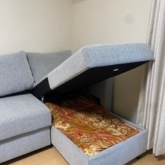 収納付きソファーベッドの画像