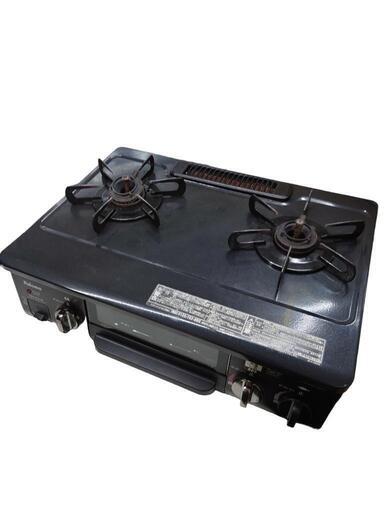 【売ります】パロマ　二口＋グリル付コンロ　LPガス用　CZ-33SB-R　2012年製