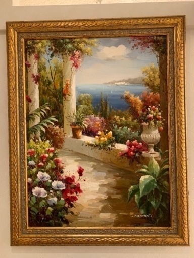 取引中　油絵絵画　値下げ