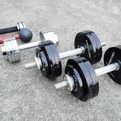 ダンベル　バーベル　鉄アレイ　筋トレの画像