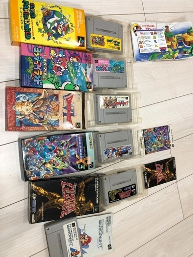 スーパーファミコン　ソフト　ドラクエ　ロックマン　ヨッシー　マリオ