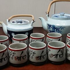 ★九谷　湯呑10客＋ノーブランド急須2ケ★