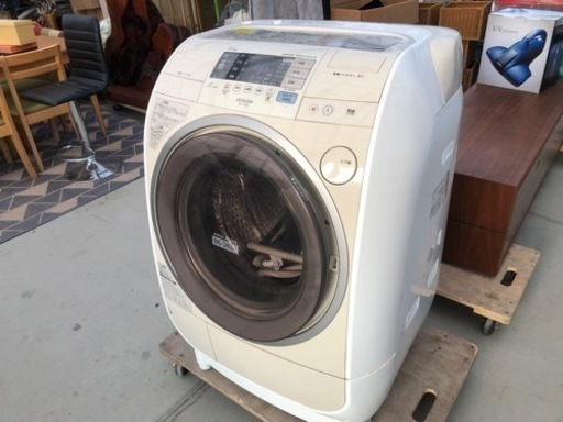 2008年製 HITACHI ドラム式洗濯機 洗い9kg/乾燥6kg BD-V2100L
