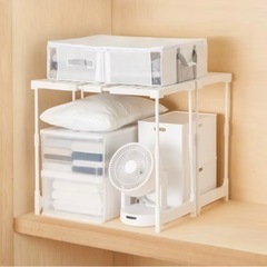 ニトリ たて横伸縮 押入れ整理ラック CHSの画像