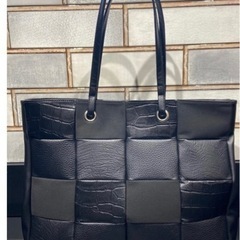 [一回利用]KINGZ パッチワーク横型トートバッグの画像