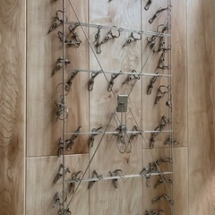 ニトリ オールステンレス角ハンガー(52ピンチ)の画像