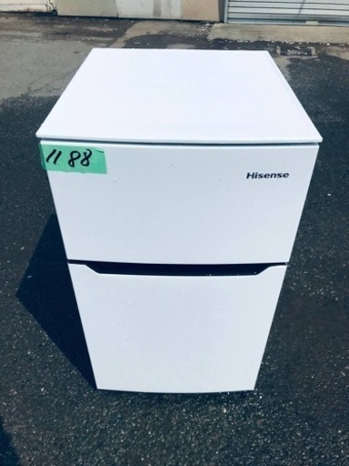 ✨2018年製✨ 1188番 Hisense✨冷凍冷蔵庫✨HR-B95A‼️
