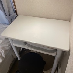 募集終了　PCデスク ホワイト　幅70×奥行45×高さ75cm