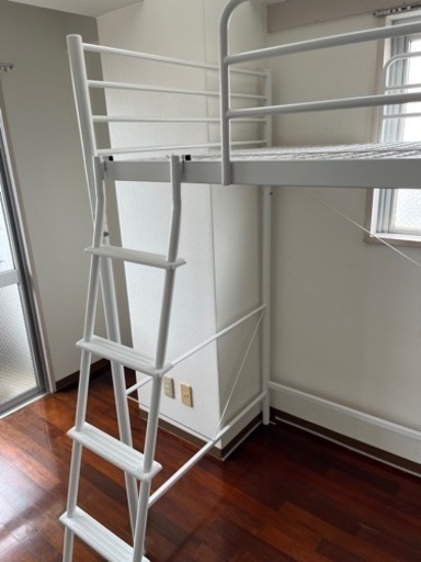 ニトリ　ロフトベット　白　きまりました。