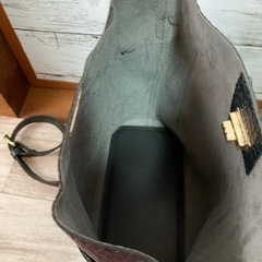 【お取引終了】クロコ型押しショルダーバッグの画像