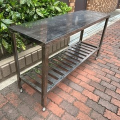 【引取の方が決まりました】業務用 ステンレス作業台 アズマ製品 W150xH75x45