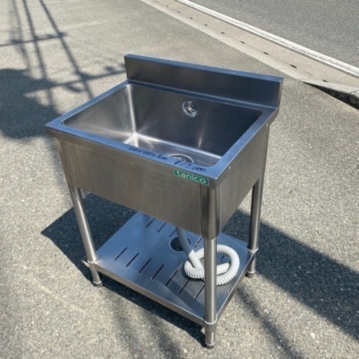 ☆中古品 1槽シンク 600x450x800 厨房 厨房機器☆