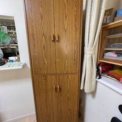 木製収納棚（多用途）【サイズ】幅60cm　奥行32cm　高さ181cm