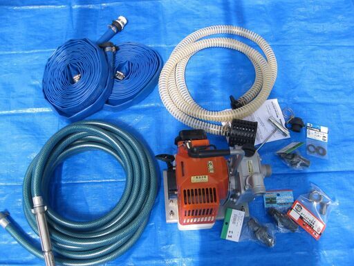 再値下げ　1インチエンジンポンプ　本体　ホース　筒先　その他ジョイントセット