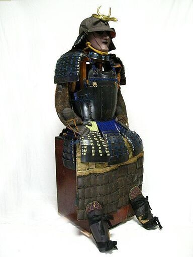 ■ 本歌 江戸期 十二間筋五枚胴具足 ジャンク ■鎧兜甲冑具足面包麒麟大河家康