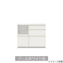 新古品★キッチンカウンタＤ４５Ｈ８５Ｗ１００　パールホワイト★送料込み