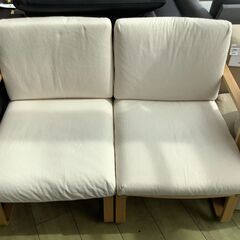 【トレファク花小金井店】２人掛けソファー/無印良品布/ホワイト/リビングでもダイニングつかえるシリーズ/中古家具/武蔵野市/小平市/小金井市/国分寺市/杉並区/買取/販売