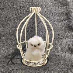 シロフクロウさんと鳥カゴ