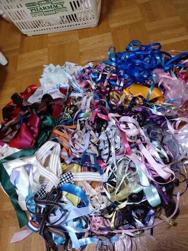 リボン　大量　まとめ売り　ヘアアクセ　ラッピング　痛ロゼット等に