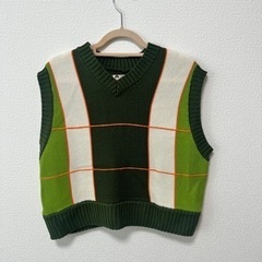 PENNEY’S × Ray BEAMS / 別注 チェック ニットベストの画像