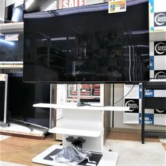 【引取限定】シャープ 55V型 4K有機ELテレビ スタンド付 中古品 21年製 4T-C5SDQ1 【ハンズクラフト八幡西店】