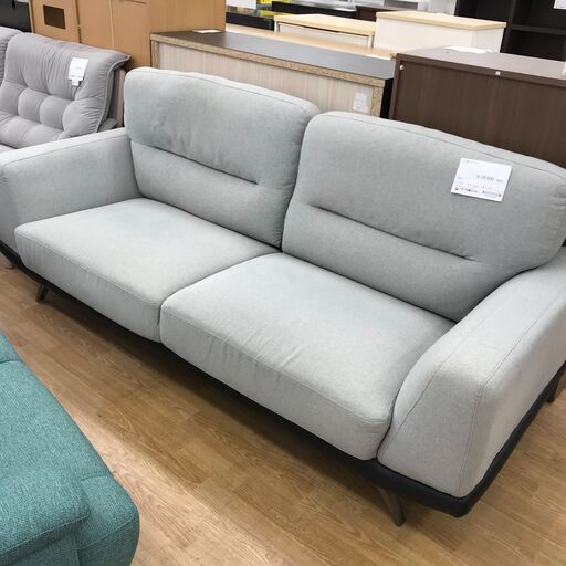 ★ジモティ割あり★  ソファ グレー H87×W200×D87 クリーニング済み KJ1763