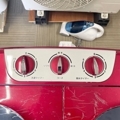 【未使用保管品‼️】ベルソス 2.2kg キャスター付き二槽式洗濯機 極洗mini2 レッド♪の画像
