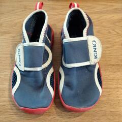 ウォーターシューズ　２個セット　１８㎝　１９㎝の画像