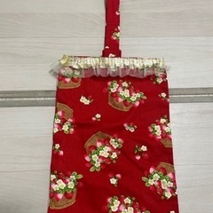 いちごのシューズバック上履き入れ