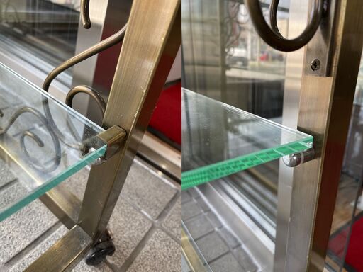 特注購入20万円！美品 ガラスショーケース 店舗 什器 陳列棚 飾り棚 アパレル アンティーク ディスプレイ アンティーク調