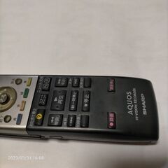 SHARP テレビ　レコーダーリモコンの画像