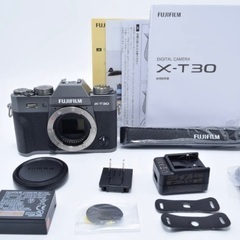 ショット数44回！FUJIFILM X-T30 ボディ チャコー...