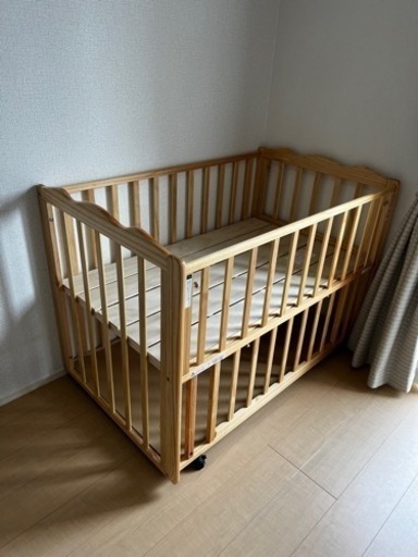 【YAMATOYA】レギュラーサイズベビーベッド