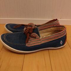 INDIAN(インディアン) デッキシューズ26.5cm　 ID986 デニムの画像