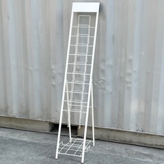 美品！パンフレット立て◇カタログ立て◇スリム◇折り畳み◇スチール...