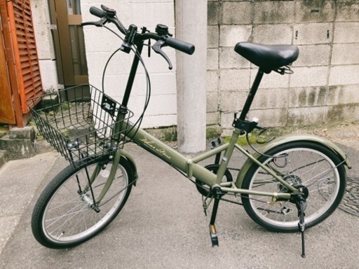 自転車20インチ折り畳み自転車【引き取り限定】 引き取り限定 美品 20インチ折り畳み自転車
