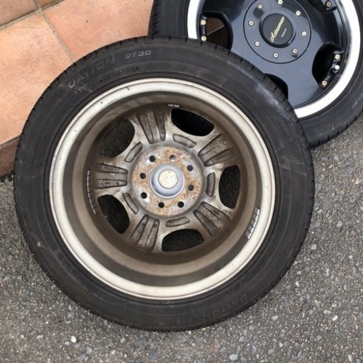 値下げ！！軽用のホイール　黒金