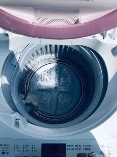 ✨2017年製✨ 1198番 シャープ✨電気洗濯機✨ES-GE6A-P‼️
