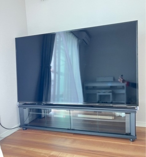 ①テレビPanasonic 65V型+②Panasonic レコーダー+③タイヤテレビ台。3点セットで