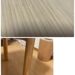 ※値下げ　※解体済み　5月3日まで　無印良品　木製ミドルテーブル・オーク材の画像