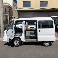 総額14.0万円★車検R6年4月★4WD★車内広々フラット★AT軽箱バン★スバル サンバーバン 4WDトランスポーター(TV2) 18.0万キロ 平成19年式 ホワイトの画像