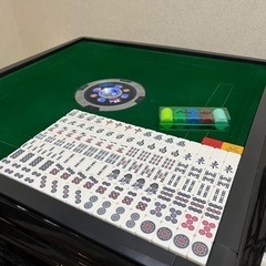 値下げ！全自動麻雀卓サイドテーブル付(座椅子)