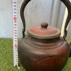 山川堂　銅やかん　鎚起銅器　銅瓶　水注(水差)　昭和レトロ　古道具　骨董品の画像